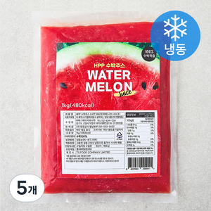 HPP 수박주스 파우치 (냉동), 1kg, 5개