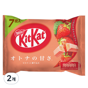 KitKat 딸기 화이트 초콜릿 7p, 79.1g, 2개