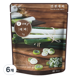 자연한알 간편양념 간편대파, 7g, 6개