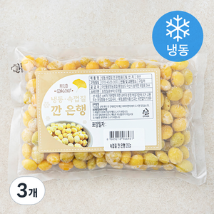 속껍질 깐 은행 중 (냉동), 250g, 3개