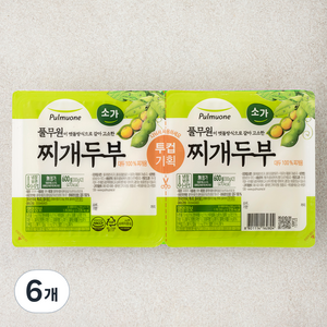 풀무원 소가 찌개두부, 300g, 6개