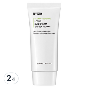 로벡틴 카밍 연꽃수 선크림 SPF50+ PA++++, 50ml, 2개