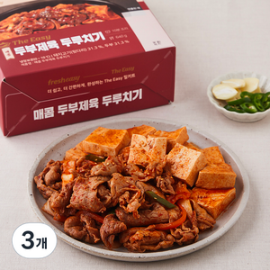 프레시지 The Easy 매콤 두부제육 두루치기, 640g, 3개