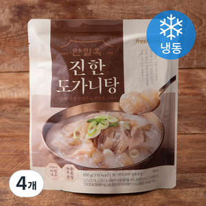 프레시지 안일옥 진한 도가니탕 (냉동), 650g, 4개