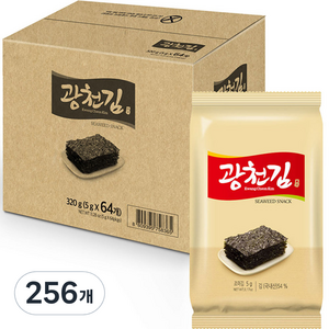 광천김 도시락김, 5g, 256개