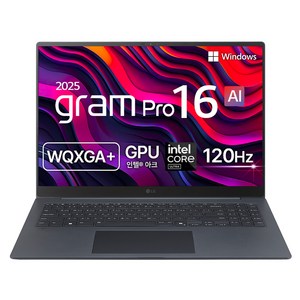 LG전자 2025 그램 Po 16 코어Ulta5 애로우레이크 방문설치, 타이탄블루, 512GB, 16GB, WIN11 Home, 16Z90TP-KA5BK