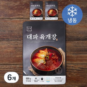 담뿍 대파 육개장 (냉동), 600g, 6개