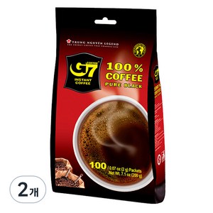 G7 블랙 커피, 2g, 100개입, 2개