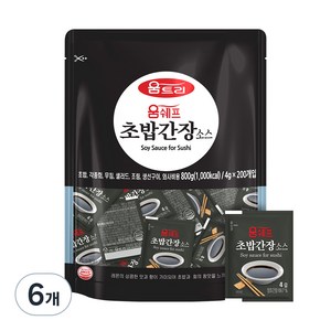 움트리 초밥간장소스 200p, 6개, 800g