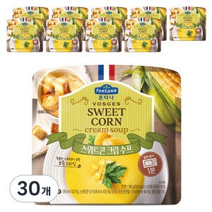 폰타나 스위트콘 크림 전자레인지용 수프, 180g, 30개