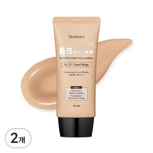 디오프러스 매직 비비크림 SPF50+ PA+++, 23호 샌드베이지, 60ml, 2개