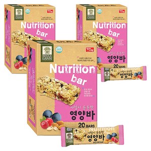 엄마사랑 아침이 든든한 시리얼 영양바, 500g, 3개