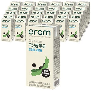 이롬 황성주 박사의 두유 검은콩 고칼슘, 190ml, 96개