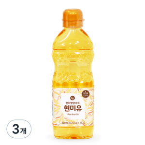 세림현미유 티케이 현미유, 500ml, 3개