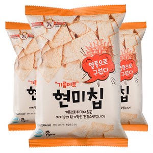 국산 기름제로 현미칩, 60g, 3개