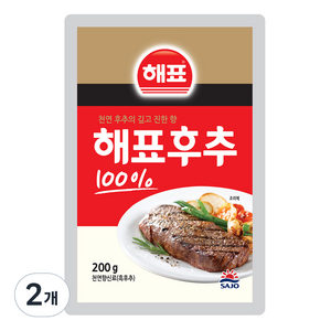 해표 후추 100%, 200g, 2개