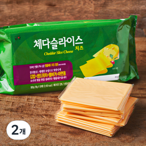 남양유업 체다 슬라이스치즈 50매입, 900g, 2개