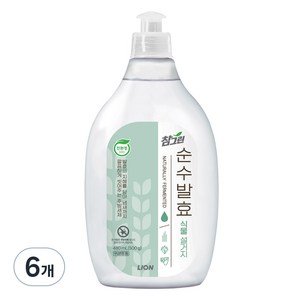 참그린 순수발효 식물 주방세제, 480ml, 6개