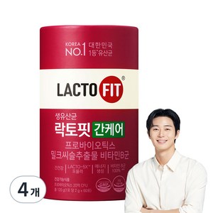 락토핏 간케어 유산균 60p, 120g, 4개