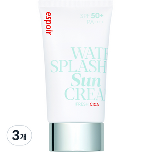 에스쁘아 워터 스플래쉬 선크림 프레쉬 시카 SPF50+ PA++++, 60ml, 3개