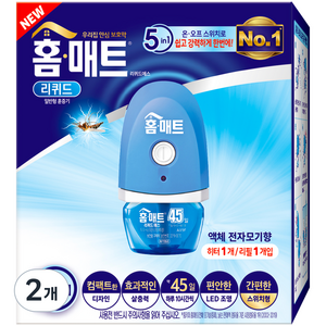 홈매트 리퀴드에스 전자 모기향, 29ml, 2개