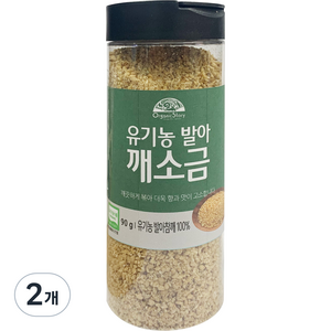 오가닉스토리 유기농 발아 깨소금, 90g, 2개