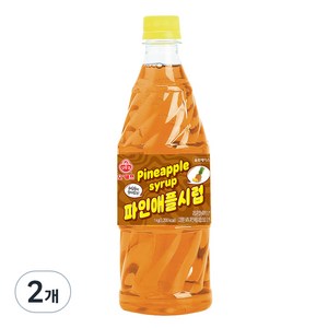 오쉐프 파인애플시럽, 1kg, 2개