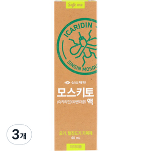 모스키토액 이카리딘 라벤더향, 60ml, 3개