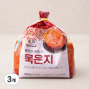 종가 묵은지, 900g, 3개