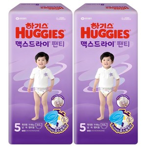 하기스 2024 맥스드라이 팬티형 기저귀 남아용 특대형 11~16kg, 5단계, 88매