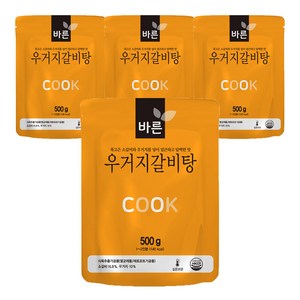 바른 우거지 갈비탕, 500g, 4개