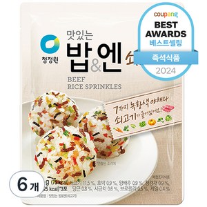 청정원 맛있는 밥&엔 쇠고기, 24g, 6개