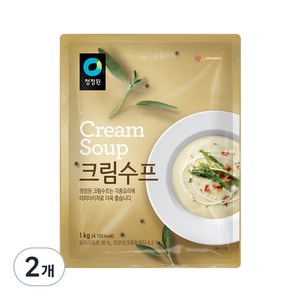 청정원 크림수프, 1kg, 2개