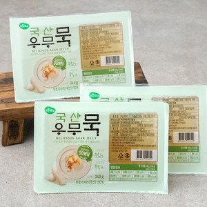 맑은물에 우무묵, 340g, 3개