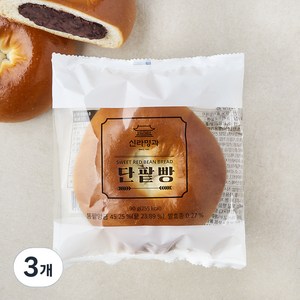 신라명과 단팥빵, 90g, 3개