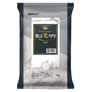 더담은 2024년산 햅쌀 황금빛식탁 백미, 상등급, 1kg, 1개