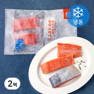 올바른 수산 냉동 연어 스테이크 (냉동), 350g, 2팩