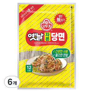 오뚜기옛날 자른당면, 300g, 6개