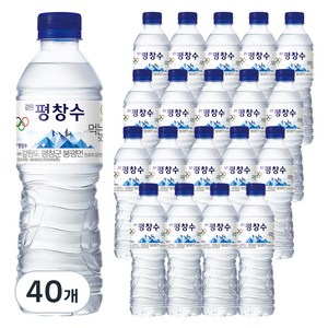 해태htb 강원 평창수 먹는샘물, 500ml, 40개