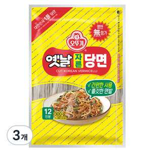 오뚜기옛날 자른당면, 300g, 3개