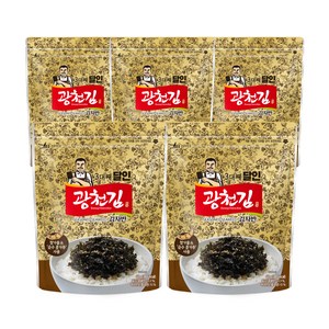 광천김 3대째 달인 김자반, 60g, 5개