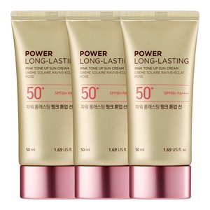 더페이스샵 파워 롱래스팅 핑크 톤업 선로션 SPF50+ PA++++, 50ml, 3개