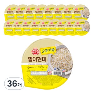 오뚜기 발아현미, 210g, 36개