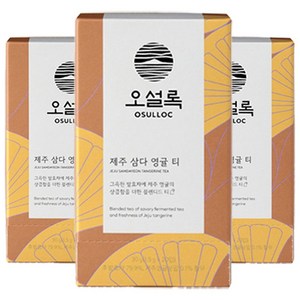 오설록 제주 삼다 영귤 티백, 1.5g, 20개입, 3개, 1.5g