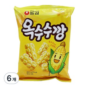 농심 옥수수깡 과자, 70g, 6개