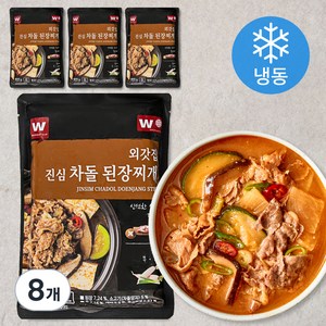 외갓집 진심 차돌 된장찌개 (냉동), 8개, 600g