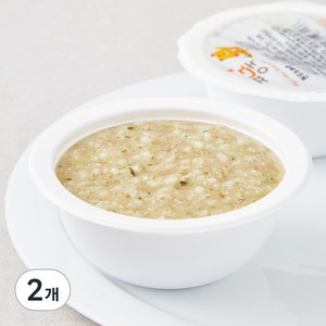 짱죽 중기 8개월 부터 이유식 죽, 혼합맛(한우 / 두부), 200g, 2개