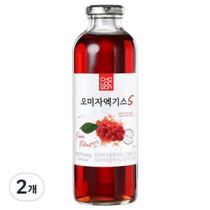 초록원 오미자엑기스S, 660g, 2개