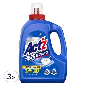 액츠 퍼펙트 베이킹소다 액상세제 본품, 3.5L, 3개