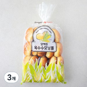 곰곰 담백한 옥수수 모닝롤, 510g, 3개